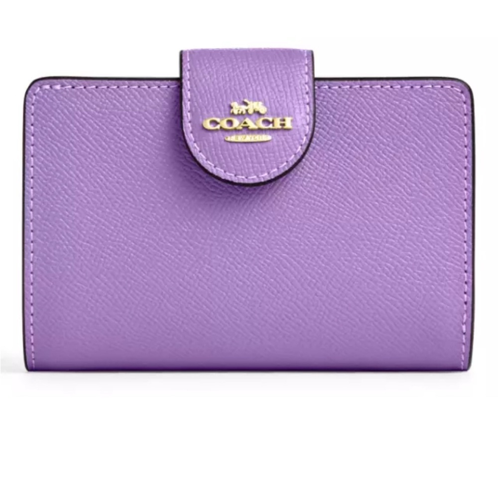 Coach Medium Corner Zip Wallet in Iris Color